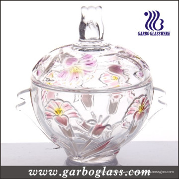 Colored Glass Candy Jar (GB1805LB/P1)